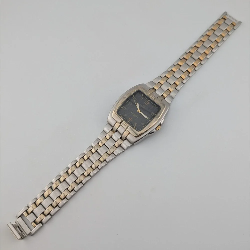 George Foreman GF Men's 40mm Carbon Fiber Style Dial Watch Extra Long Bracelet